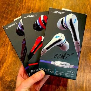SMS Audio Headphones. In ear wired.